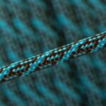 Patrón hélix marrón y cyan