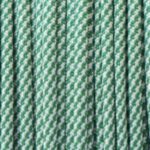 Patrón spiral verde y crema